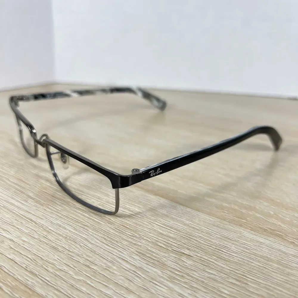 Ray-Ban RB8633 1017 Eyeglasses Black Marble Frames Only 54-17-140 Titanium